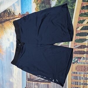 Hylete Above Knee Blue Drawstring Shorts‎ Size Medium 32x9